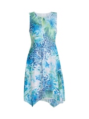 Gina Bacconi Blue Eliana Floral Print Dress - Image 5 of 5