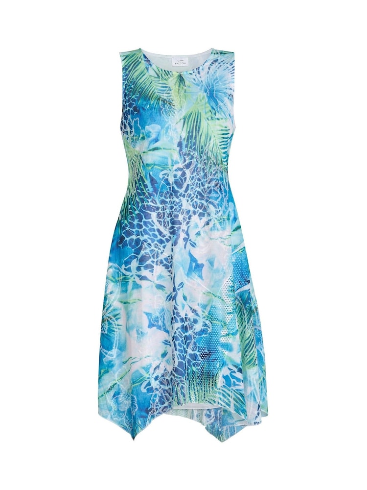 Gina Bacconi Blue Eliana Floral Print Dress - Imagen 5 de 5 Gina Bacconi Blue Eliana Floral Print Dress - Imagen 5 de 5