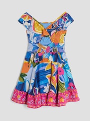 River Island Print Frill Waisted Dress - Imagen 4 de 4