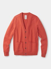 Aubin Red Hales Lambswool Cardigan - Image 5 of 5