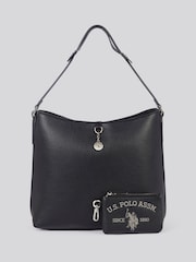 U.S. Polo Assn. Black Womens Breezy Hobo Bag - Image 4 of 6