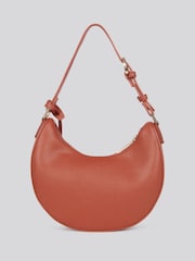 Castanho - U.S. Polo Assn. Bolsa Hobo pequena redonda Jones para mulheres - Imagem 3 de 7