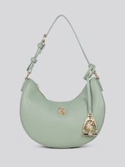 U.S. Polo Assn. Green Womens Jones Small Round Hobo Bag - Image 1 of 7