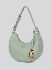 U.S. Polo Assn. Green Womens Jones Small Round Hobo Bag - Image 2 of 7