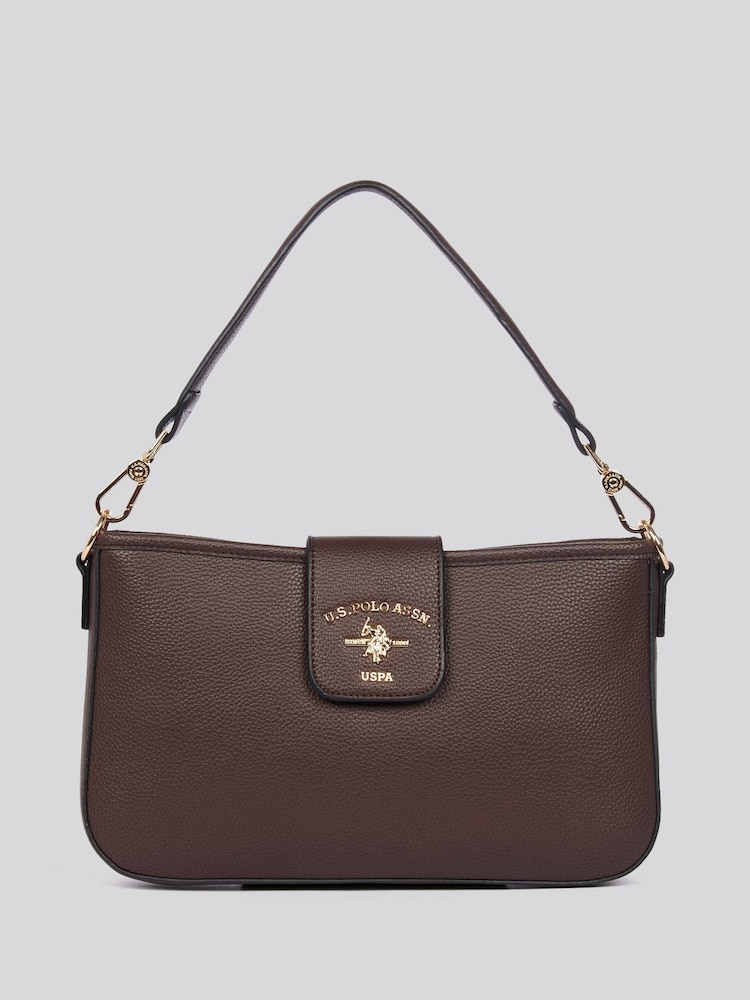 rjava - U.S. Polo Assn. Womens Stanford Baguette Bag - Slika 1 iz 5