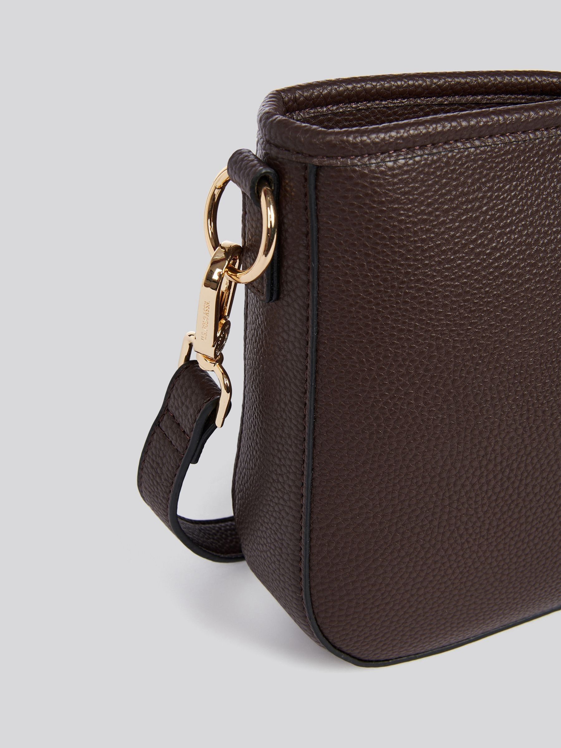 Buy U.S. Polo Assn. Brown Womens Stanford Baguette Bag from Next