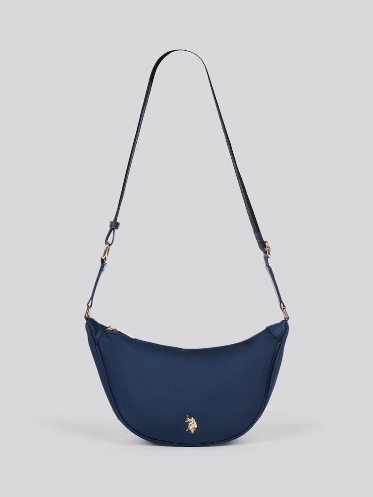 U.S. Polo Assn. Blue Womens Houston Round Crossbody Bag - Image 4 of 6