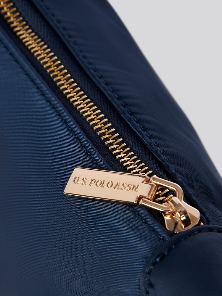 U.S. Polo Assn. Blue Womens Houston Round Crossbody Bag - Image 6 of 6