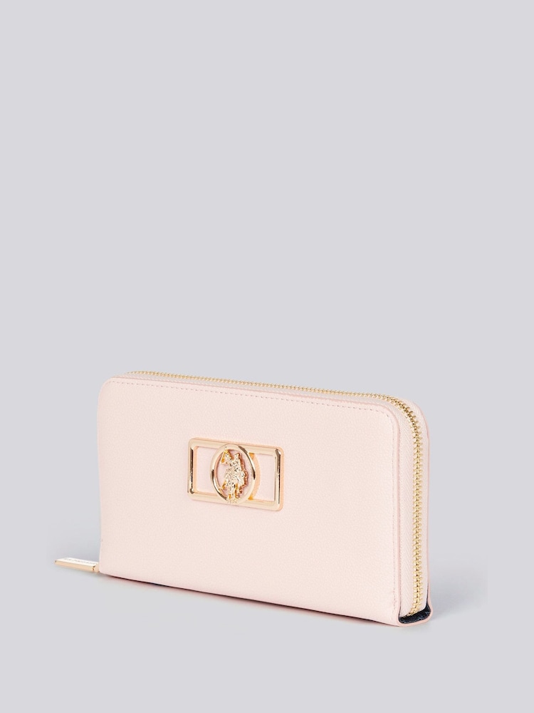 U.S. Polo Assn. Pink Womens Jones Chic Zip Around Wallet - Image 2 of 6