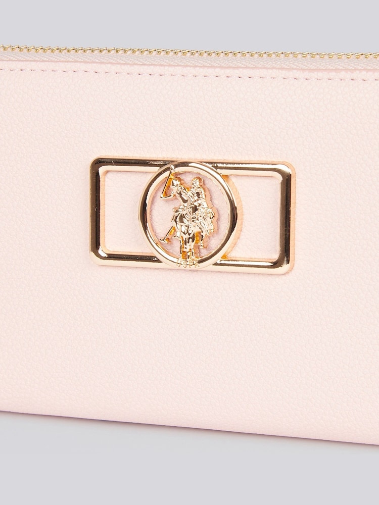 U.S. Polo Assn. Pink Womens Jones Chic Zip Around Wallet - Image 5 of 6