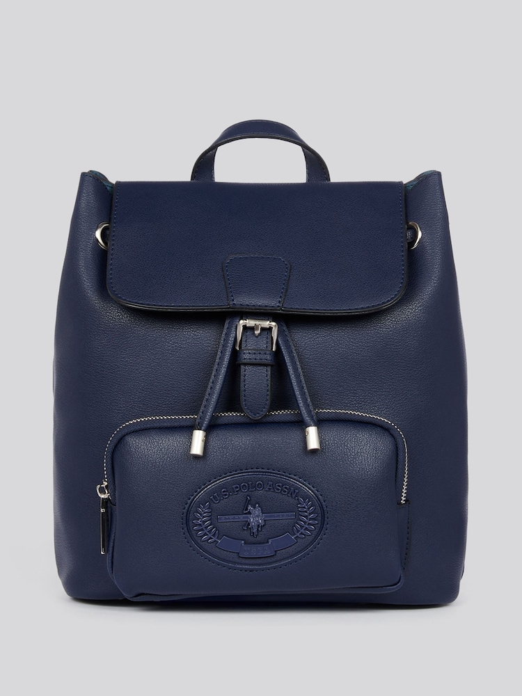 U.S. Polo Assn. Blue Womens Retro Backpack - Image 1 of 6