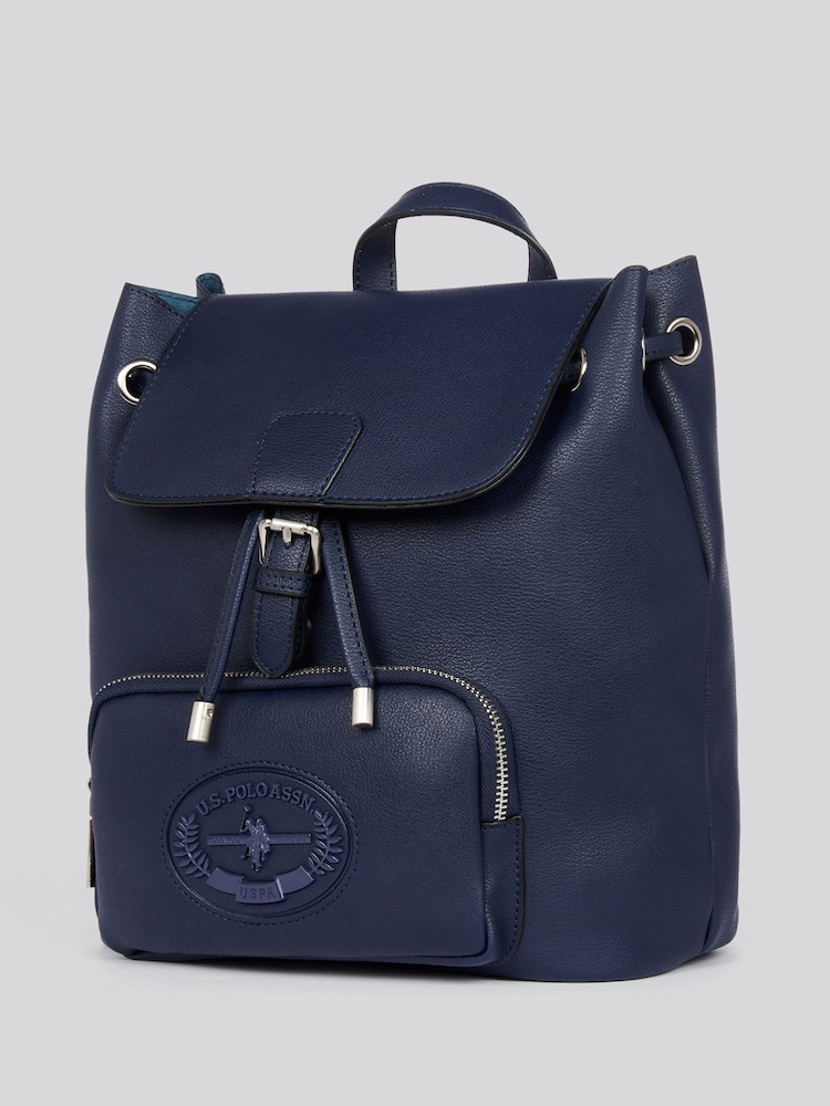 U.S. Polo Assn. Blue Womens Retro Backpack - Image 2 of 6