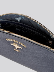 U.S. Polo Assn. Blue Womens Stanford Round Beauty Bag - Image 6 of 6
