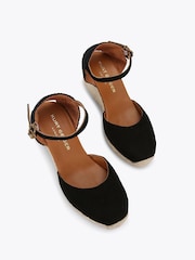Kurt Geiger London Brixton Black Espadrille Sandals - Image 3 of 4