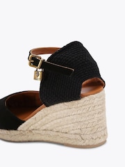 Kurt Geiger London Brixton Black Espadrille Sandals - Image 4 of 4