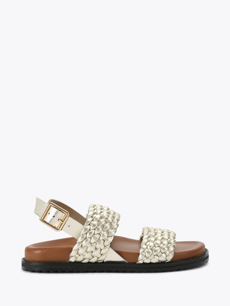 Kg Kurt Geiger Gold Ringer Sandals - Image 2 of 2
