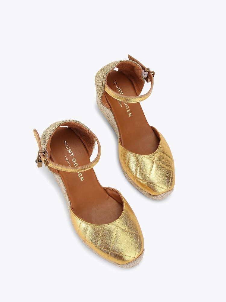 Kurt Geiger London Brixton Black Espadrille Sandals - Image 2 of 4