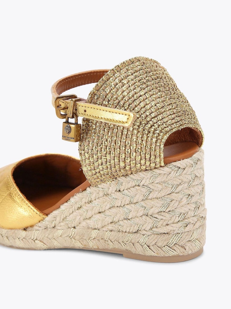 Kurt Geiger London Brixton Black Espadrille Sandals - Image 4 of 4