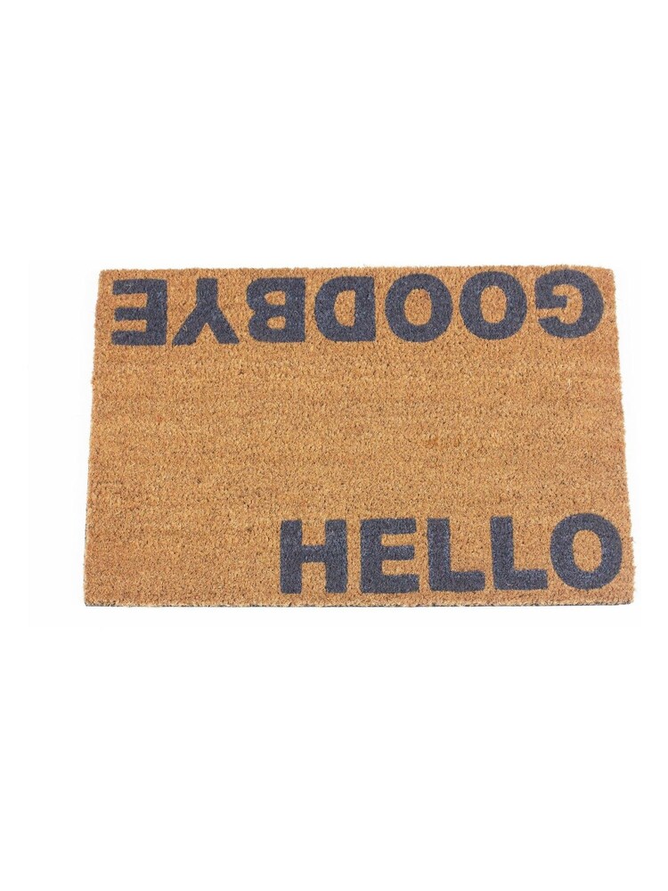 Esselle Neutral Astley Hello Goodbye Printed Doormat - Image 4 of 4