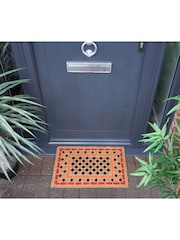 Esselle Orange Astley Mosaic Printed Doormat - Image 1 of 4