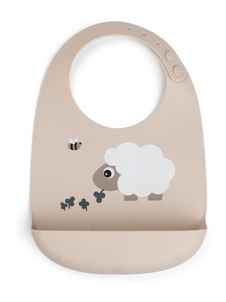 Done by Deer Natural Silicone Bib Sheepy - Image 2 of 4 Done by Deer Natural Silicone Bib Sheepy - Image 2 of 4