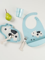 Done by Deer Blue Silicone Bib Dotti - Image 1 of 3