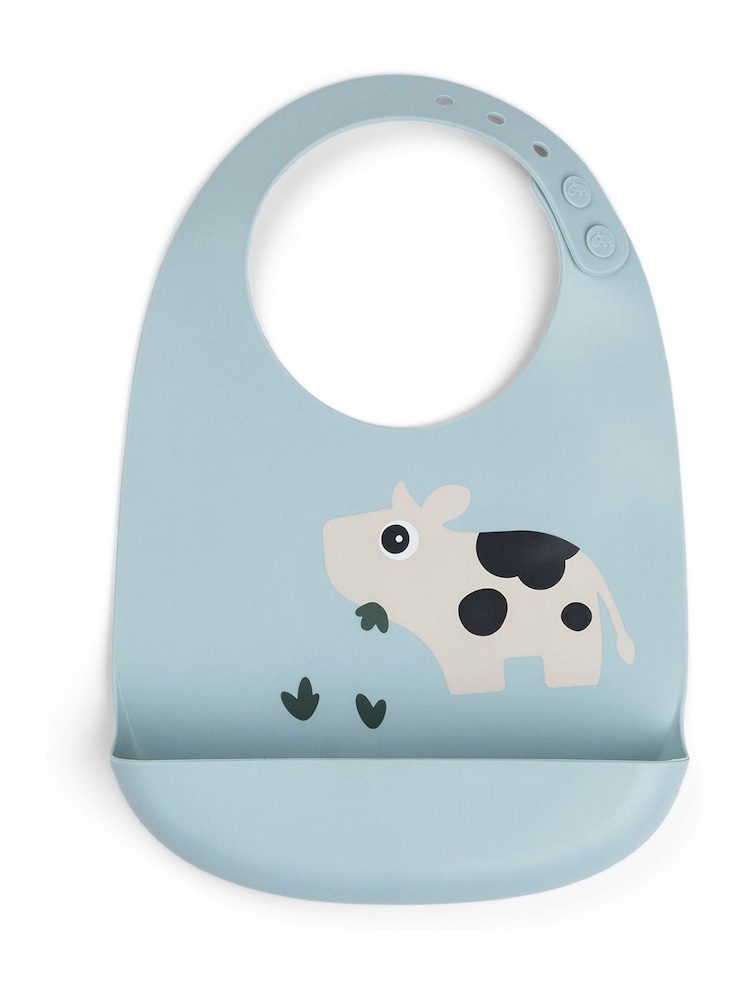 Done by Deer Blue Silicone Bib Dotti - Image 2 of 3