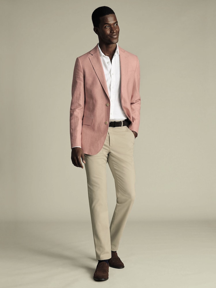 Charles Tyrwhitt Pink Slim Fit Jacket - Image 4 of 5
