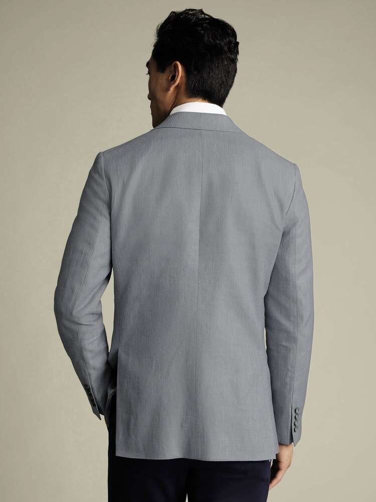 Charles Tyrwhitt Grey Slim Fit Jacket - Image 2 of 5 Charles Tyrwhitt Grey Slim Fit Jacket - Image 2 of 5