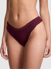 Victoria's Secret PINK Purple Rose Thong Seamless Scoop Thong Knickers - Image 1 of 3