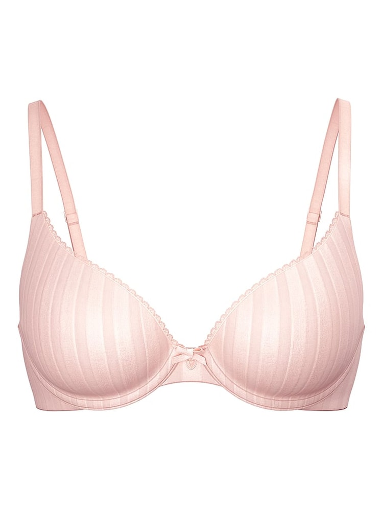 Victoria's Secret Purest Pink Stripe Full Cup Push Up Bra - Image 3 of 3