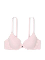 Victoria's Secret Heather Pink Petal Lightly Lined Full Cup Cotton Logo Bra - Image 3 of 3