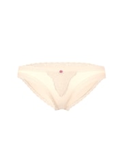 Victoria's Secret Marzipan Nude Lace Trim Bikini Knickers - Image 3 of 3