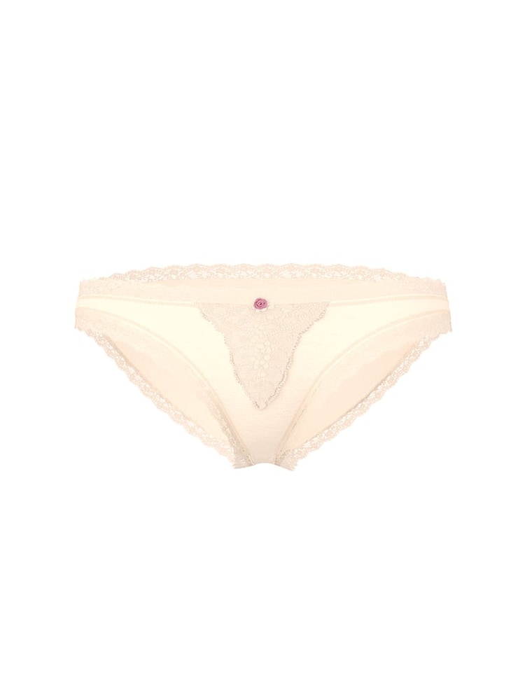 Victoria's Secret Marzipan Nude Lace Trim Bikini Knickers - Image 3 of 3