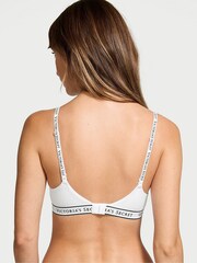 Victoria's Secret White Full Cup Push Up Cotton Logo Bra - Image 2 of 3