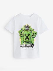 Angel & Rocket White Hartley Minecraft Film 100% Cotton T-Shirt - Image 1 of 4