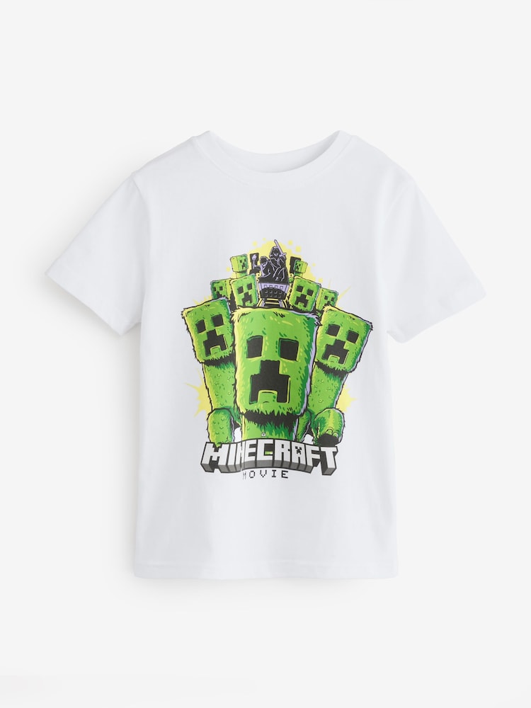 Angel & Rocket White Hartley Minecraft Film 100% Cotton T-Shirt - Image 1 of 4
