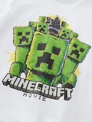 Angel & Rocket White Hartley Minecraft Film 100% Cotton T-Shirt - Image 3 of 4