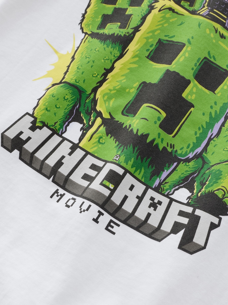 Angel & Rocket White Hartley Minecraft Film 100% Cotton T-Shirt - Image 4 of 4