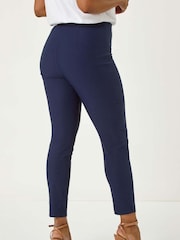 Roman Petite Full Length Elastic Waist Trousers - Imagen 3 de 5