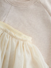 Neutral Sweatshirt Skirt and Leggings 2 Piece Set (3mths-7yrs) - Image 8 of 13