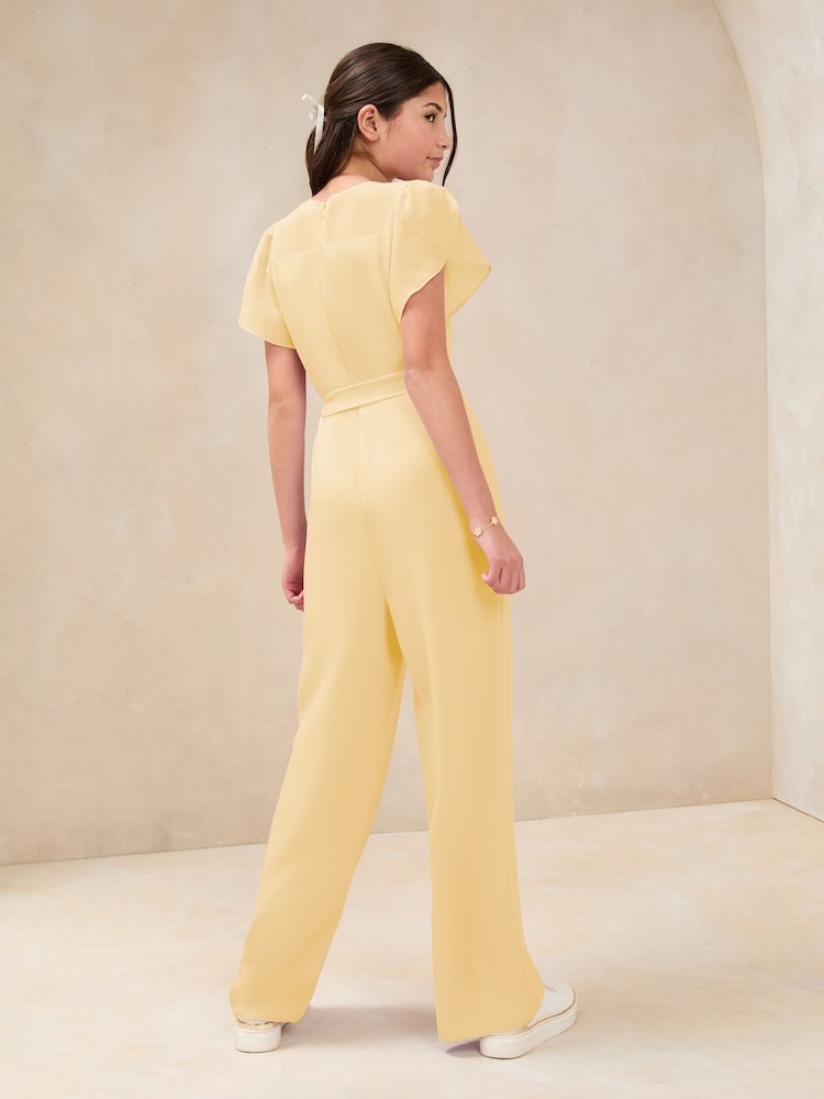 Buttermilch-Gelb - Lipsy – Jumpsuit mit Mesh-Einsatz (5–16 J.) - Bild 4 von 4 Buttermilch-Gelb - Lipsy – Jumpsuit mit Mesh-Einsatz (5–16 J.) - Bild 4 von 4
