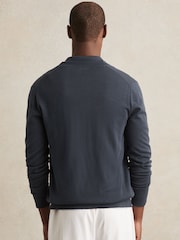 Reiss Midnight Navy West Merino Wool Button Through Cardigan - Image 5 of 6