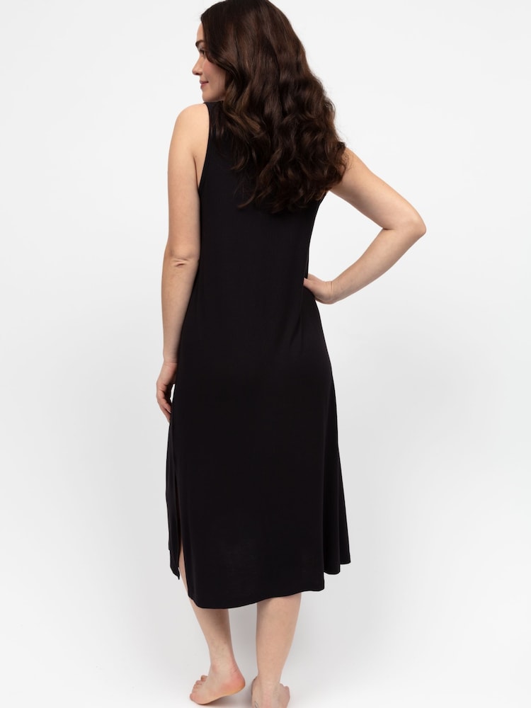 Cyberjammies Black Jersey Long Nightdress - Image 2 of 3