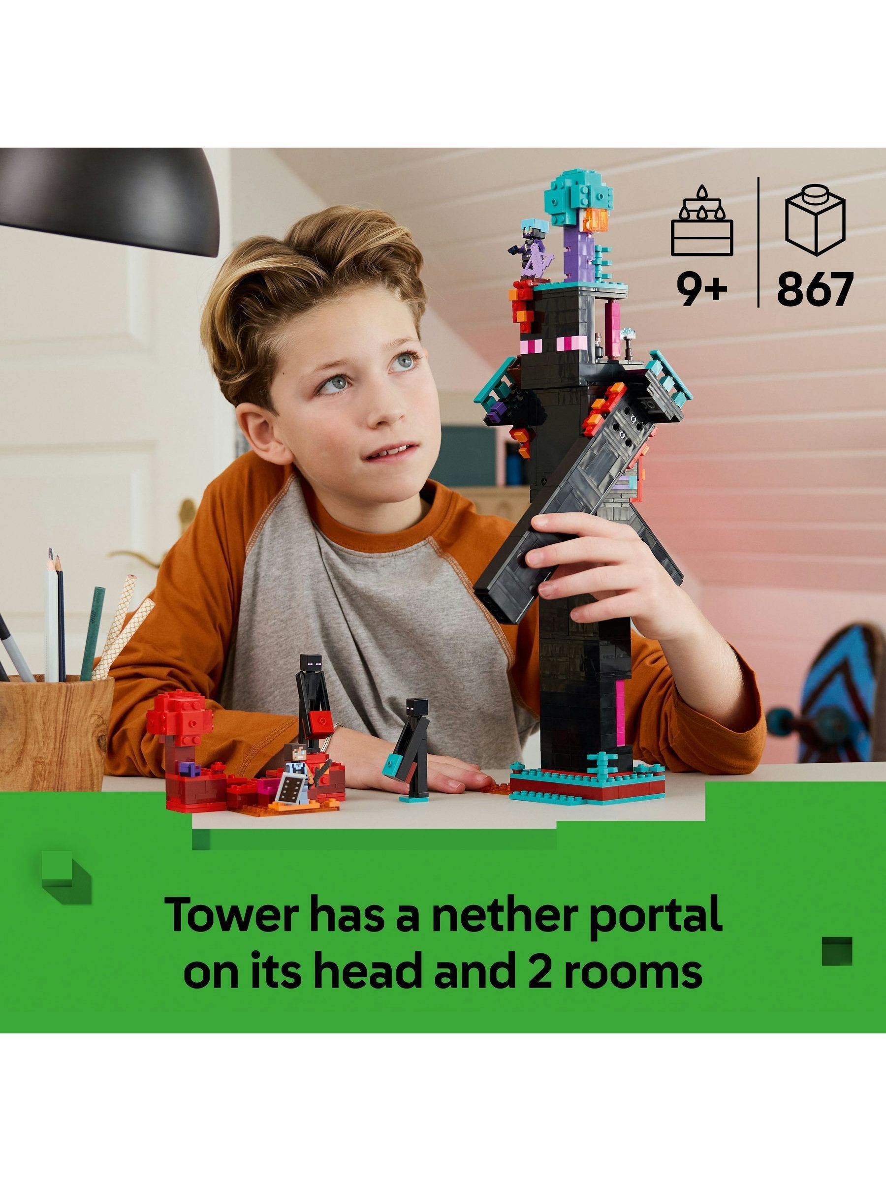Buy LEGO Minecraft The Enderman Tower 21279 from the Next UK