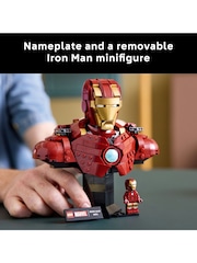 LEGO Marvel Iron Man MK4 Bust Buildable Model for Adult with Minifigure 76327 - Bild 6 von 9