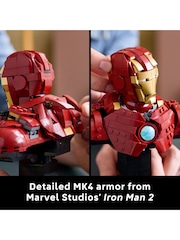 LEGO Marvel Iron Man MK4 Bust Buildable Model for Adult with Minifigure 76327 - Bild 7 von 9