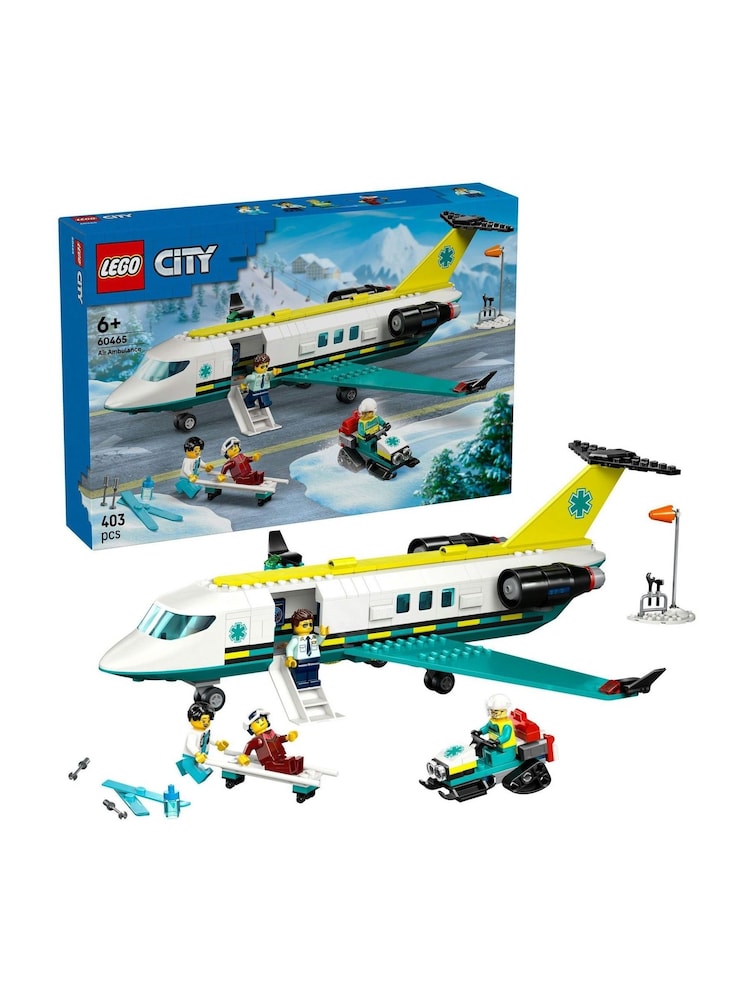 LEGO City Emergency Air Ambulance Airplane Toy Playset 60465 - Image 1 of 8