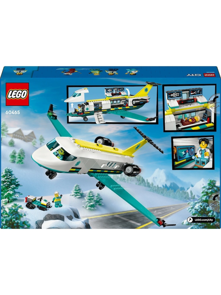 LEGO City Emergency Air Ambulance Airplane Toy Playset 60465 - Image 8 of 8