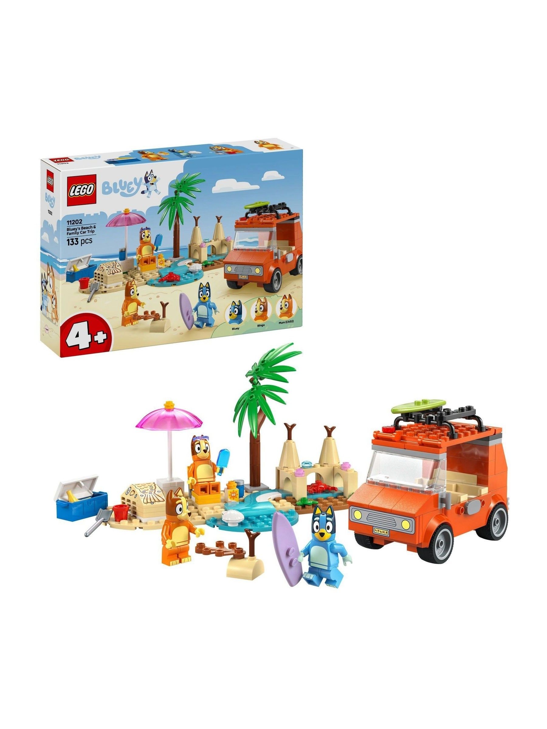 Lego Bluey 11202 Bluey's Beach & Family Car Trip for Children Ages 4+ - Image 16